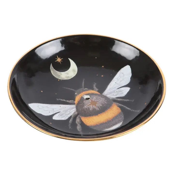 Forest Bee Ceramic Incense Holder Plate