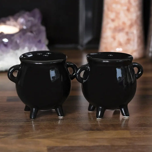 Gothic Cauldron Cruet Salt and Pepper Set