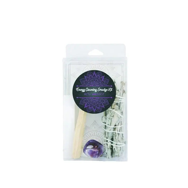 Energy Cleansing Smudge Kit w/ Amethyst