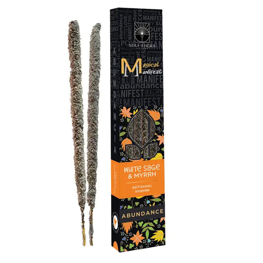 Abundance White Sage Myrrh Magical Manifest Incense Sticks