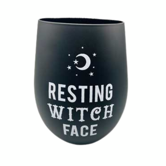 4 5/8" Resting Witch Face Glass