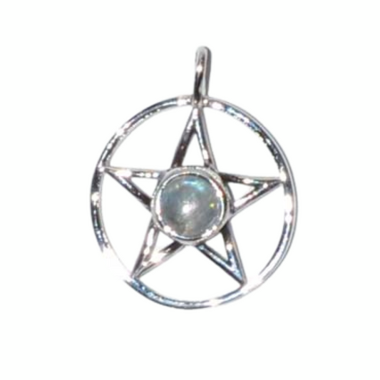 11/16" Pentagram Moonstone sterling