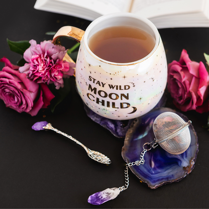 Stay Wild Moon Child - Celestial Mug Set + Natural Amethyst Tea