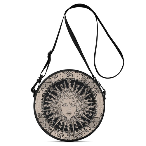 Round Sun Satchel Bag