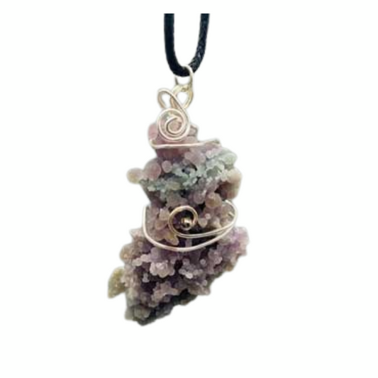 Agate, Grape wire wrapped