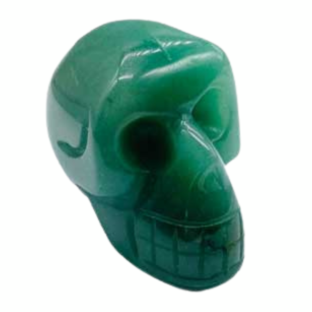 Aventurine Skull