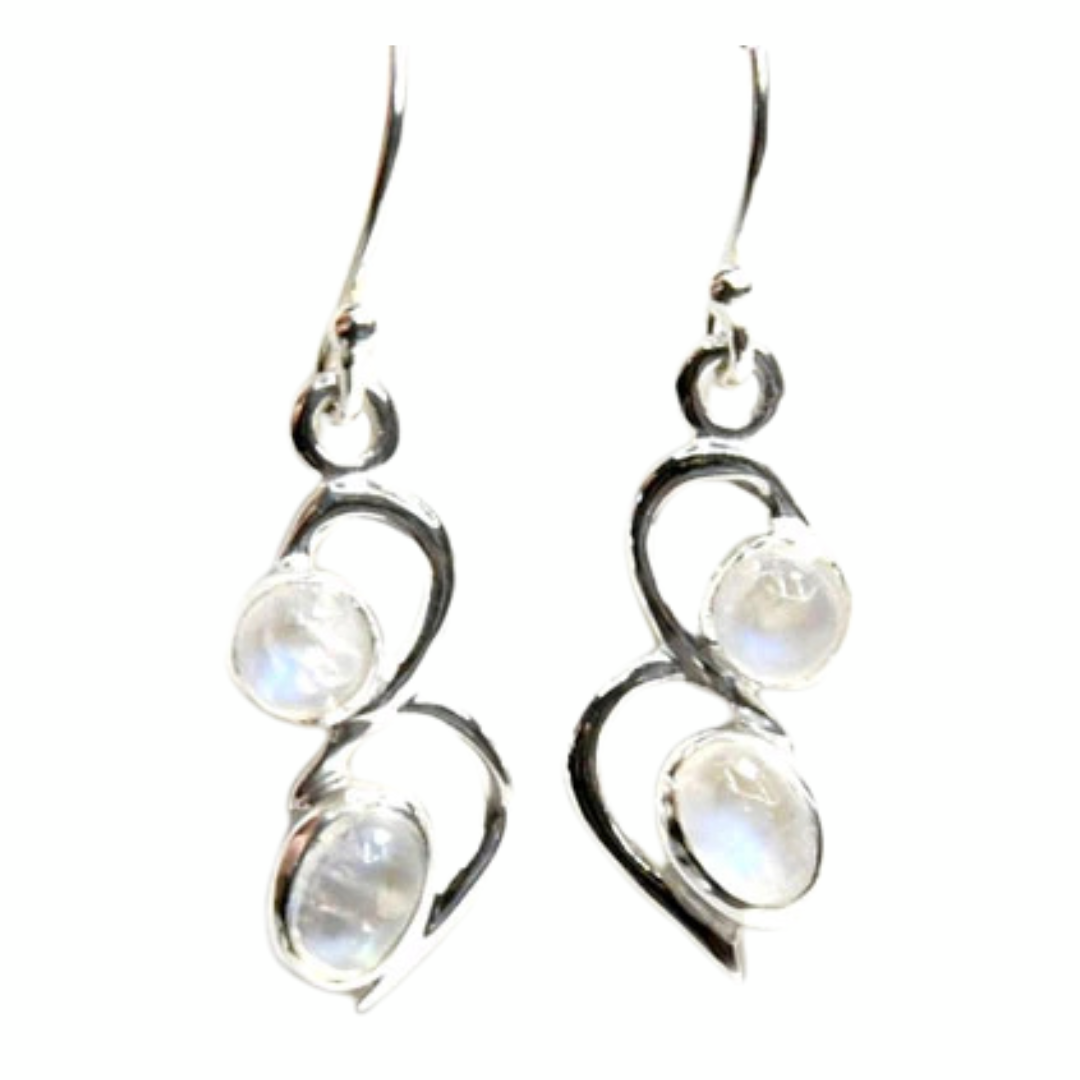 Rainbow Moonstone Earrings