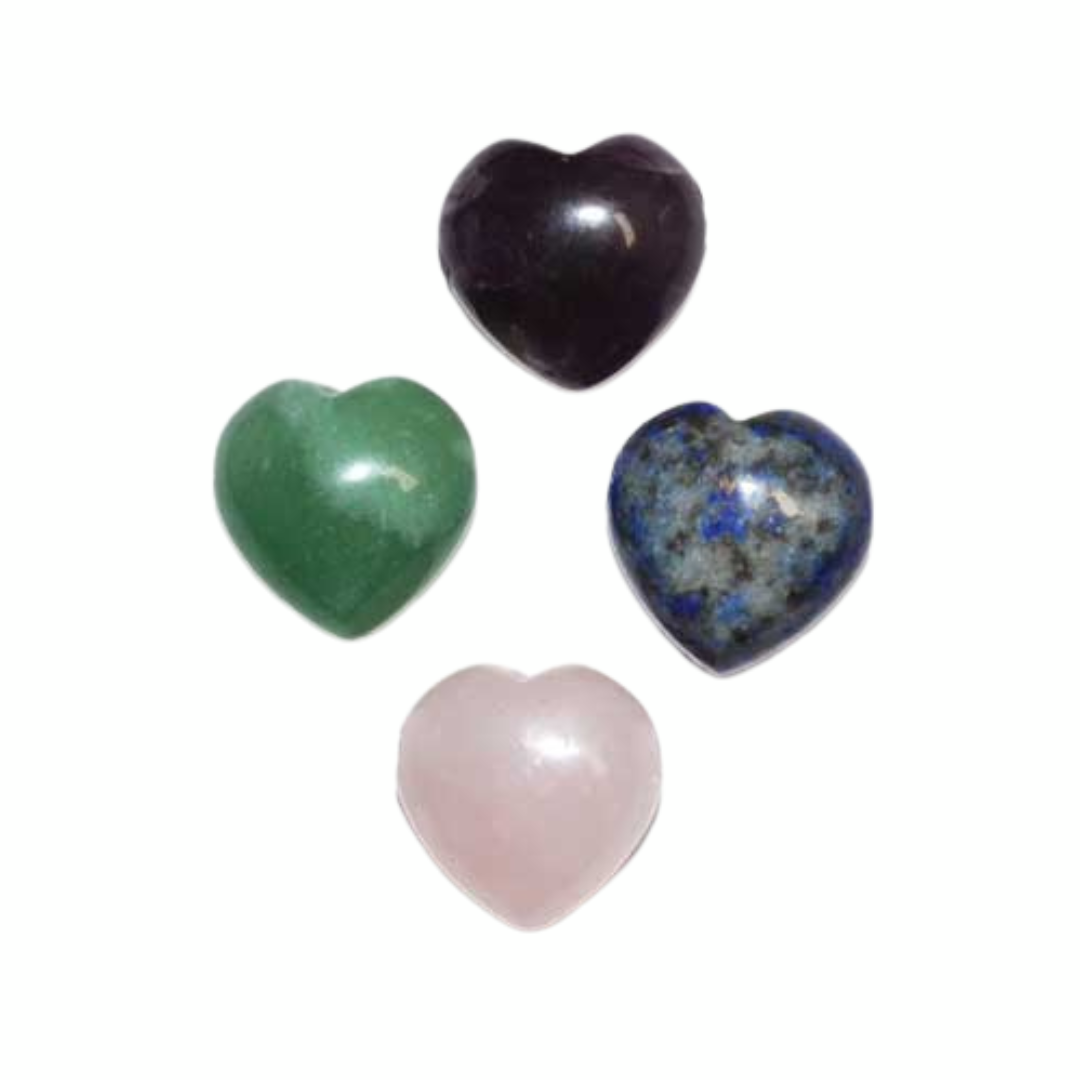 Heart Beads various stones