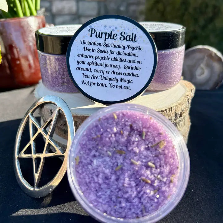 Purple Witches Salt-Divination and Third Eye 5oz