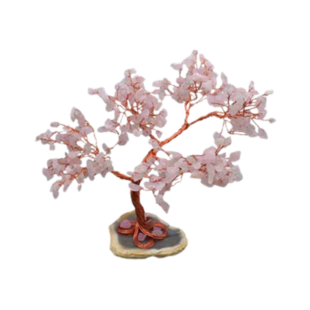 Rose Quartz Gemstone Tree