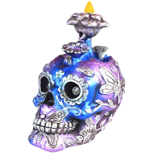 6" Metallic Skull backflow burner