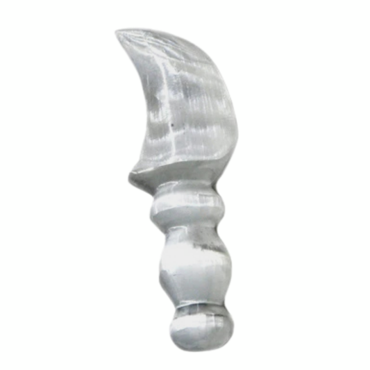 Crescent Shaped Selenite Athame