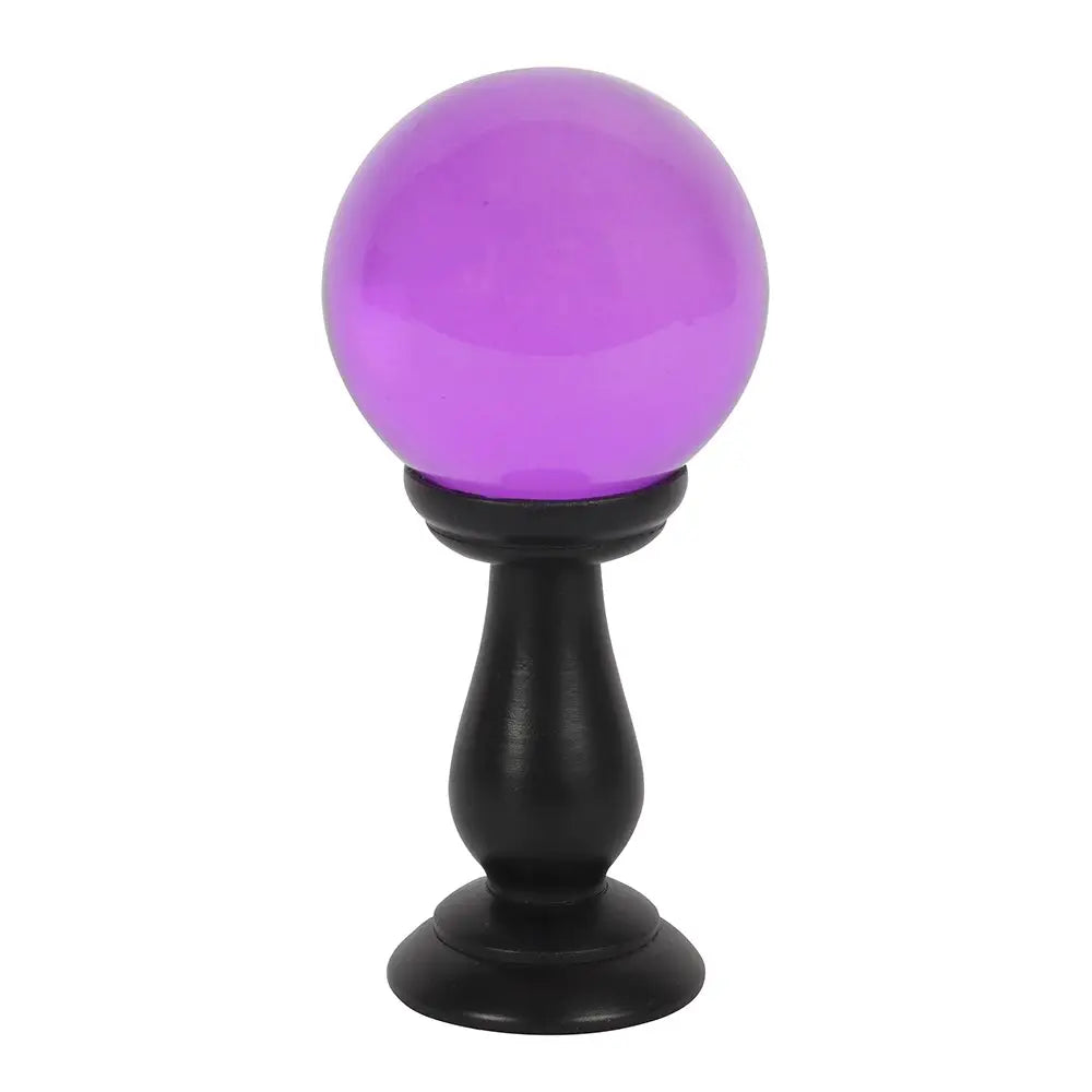 Small Purple Crystal Ball On Stand