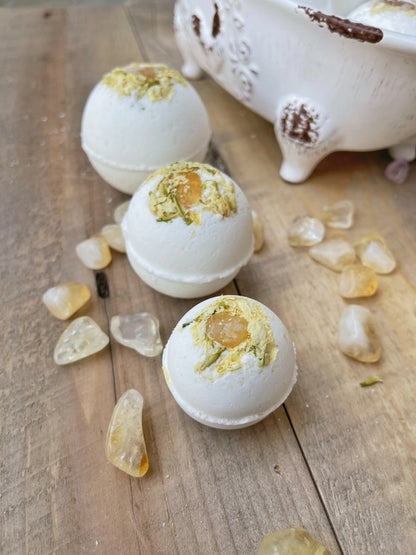 Citrine & Jasmine Bath Bombs