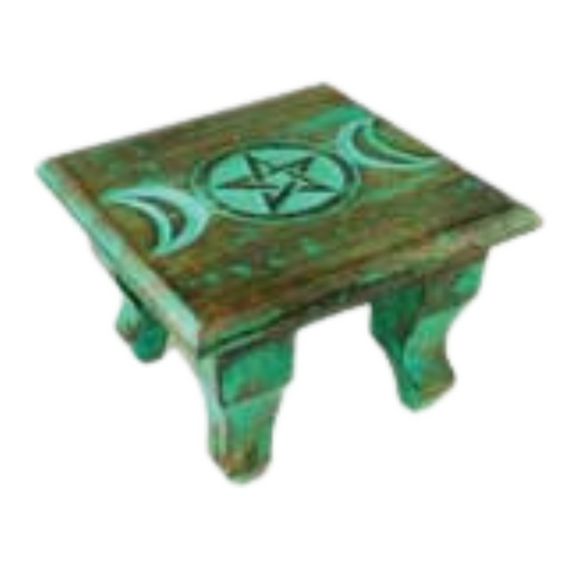 Antiqued Triple Moon Altar Table