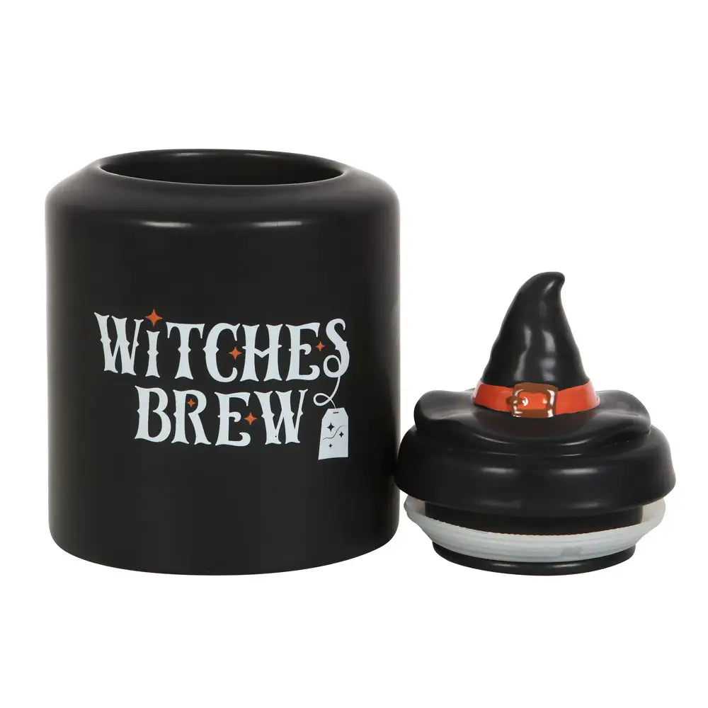 Witches Brew Ceramic Halloween Tea Canister