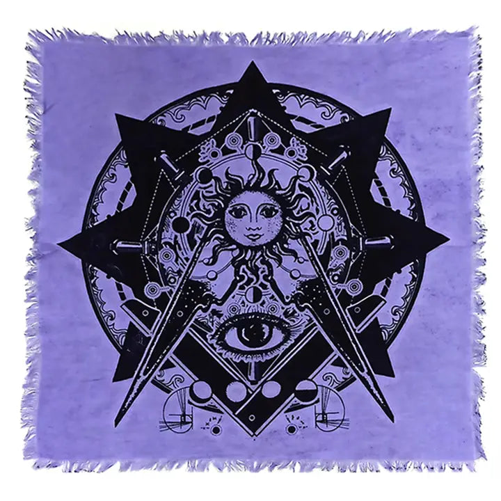 Evil Eye Sun Altar Cloth (24 X 24 in.)