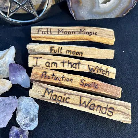 Hand Burned Palo Santo- Full Moon Magic Collection