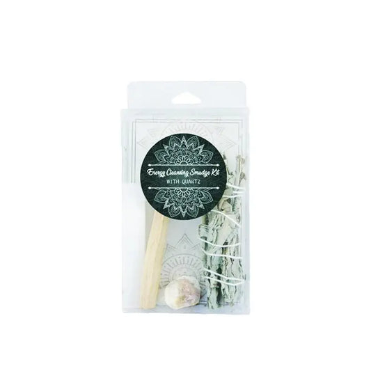 Energy Cleansing Smudge Kit w/ Quartz