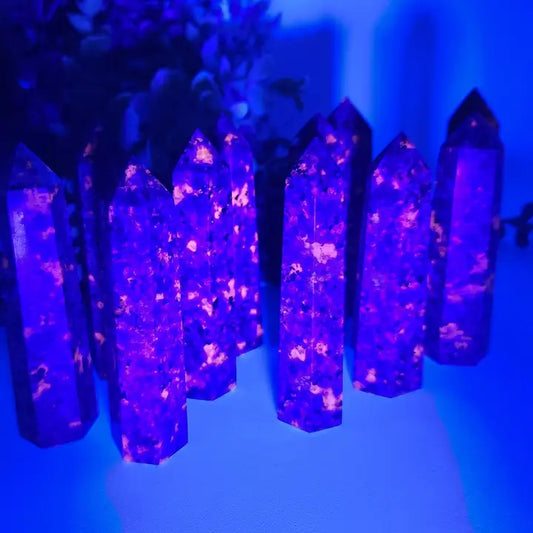 Yooperlite -Uv Reactive Tower (Approx. 8.5-9cm) Aaa Quality