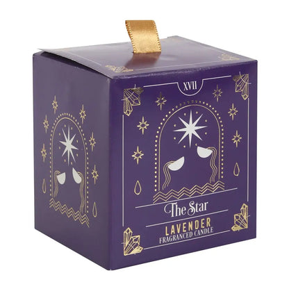 The Star Lavender Tarot Card Candle