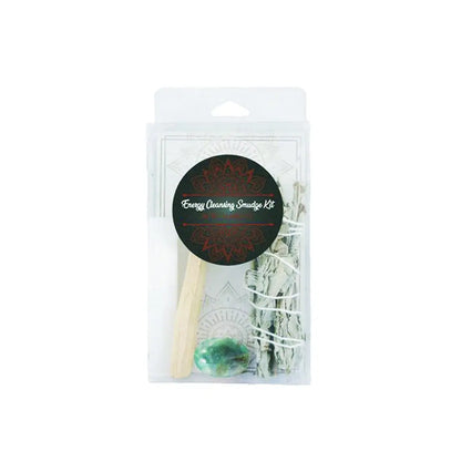 Energy Cleansing Smudge Kit w/ Fluorite