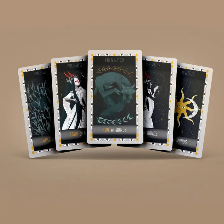 Witch Folk Tarot 78+2 Extra Cards Deck