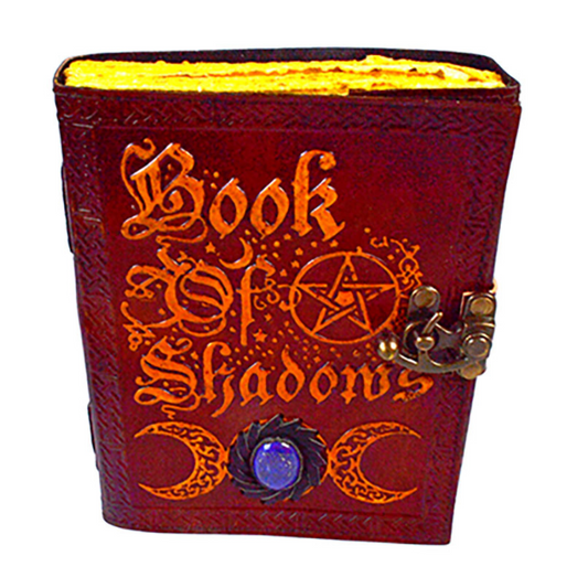 Book of Shadows Journal aged looking paper leather w/ latch