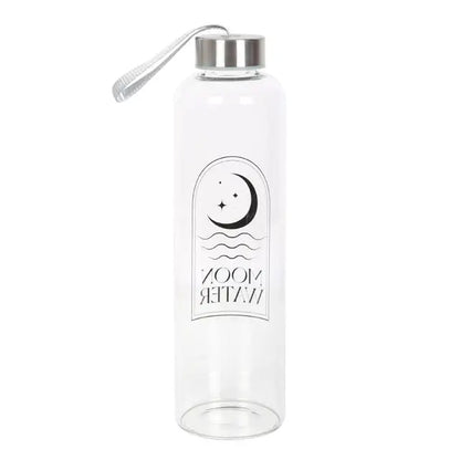 Moon Water Reusable Glass Water Bottle