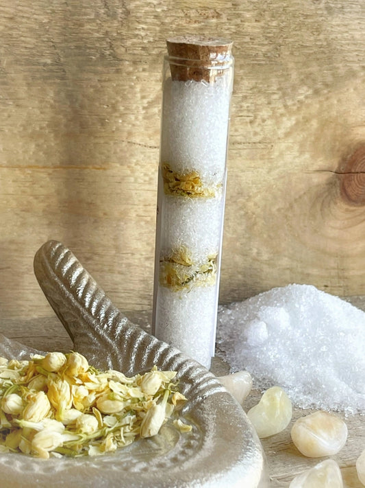 Bath Salt Shots with Citrine & Jasmine