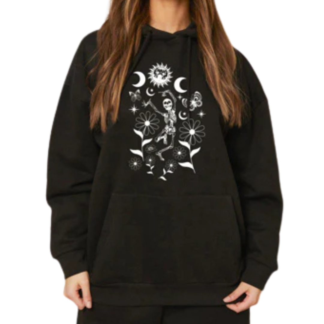 Dancing Skeleton Graphic Hoodie