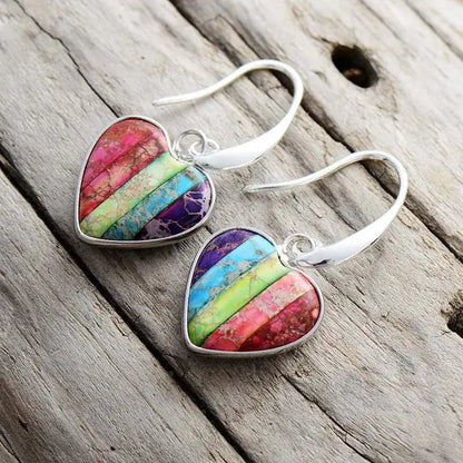 Chakra Heart Earrings