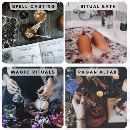 20 Organic Ritual Herbs + Crystal Spoon