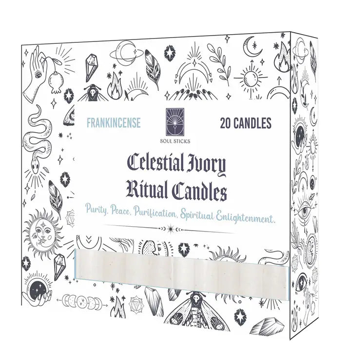 Soul Sticks- Celestial Ivory Frankincense Ritual Candles