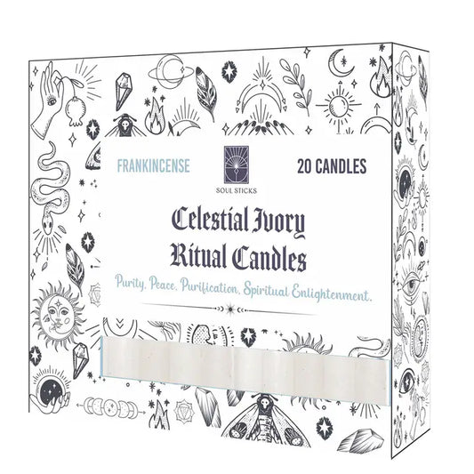 Soul Sticks- Celestial Ivory Frankincense Ritual Candles