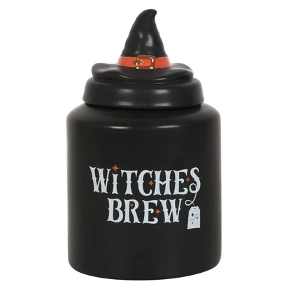 Witches Brew Ceramic Halloween Tea Canister