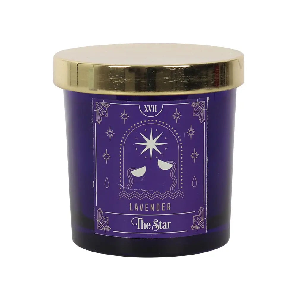 The Star Lavender Tarot Card Candle