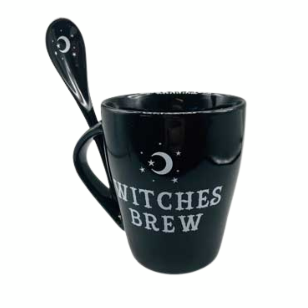 4" Witches Brew mug & Spoon set