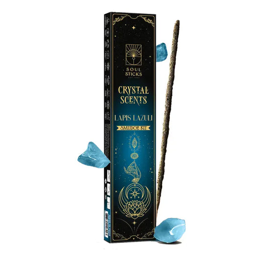 Lapis Lazuli Crystal Scents Incense Sticks Smudge Kit