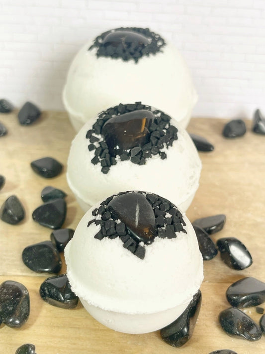 Obsidian & Black Lava Salt Bath Bomb