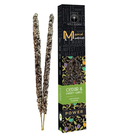 Power Cedar and Sweetgrass Magical Manifest Incense Sticks