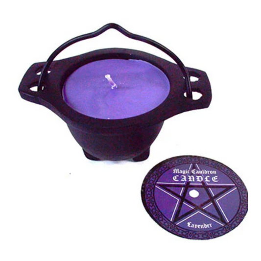 Lavender Magic Cauldron candle