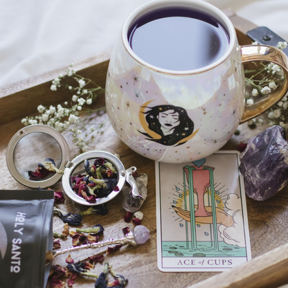 Stay Wild Moon Child - Celestial Mug Set + Natural Amethyst Tea