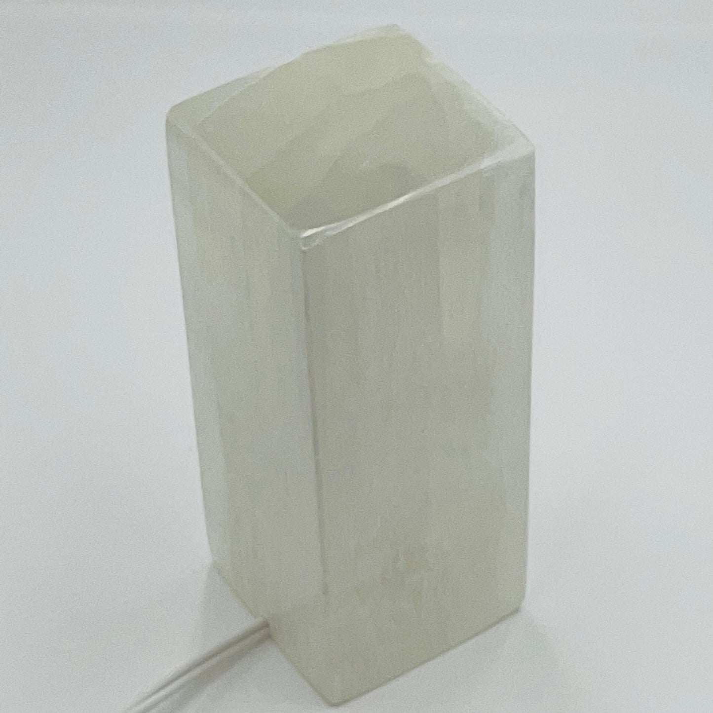 Rectangular Selenite Crystal Lamp Prime