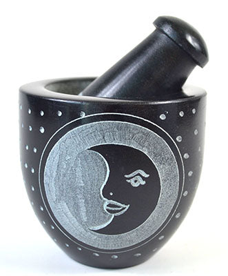 Moon Soapstone Mortar & Pestle Set