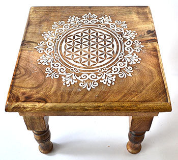 Flower of Life Altar Table - Square