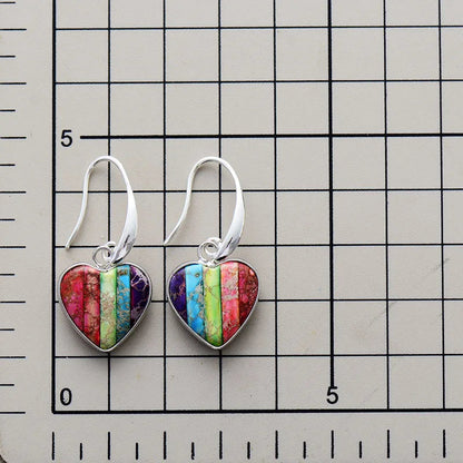 Chakra Heart Earrings