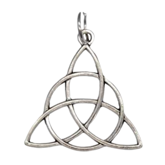 1 1/8" Triquetra amulet with chain