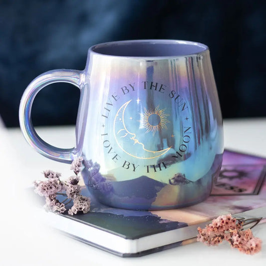 Live By the Sun, Love By the Moon Iridescent Mug