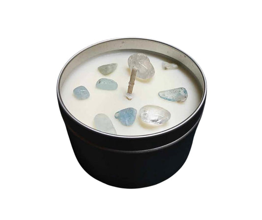 Clarity Clear Quartz Crystal Energy Candle